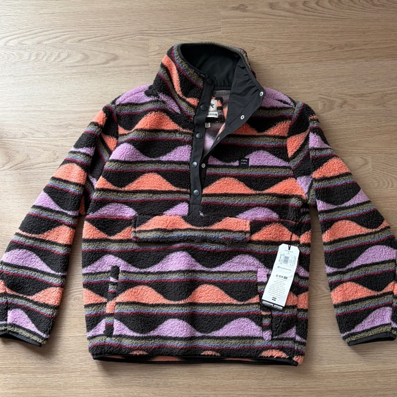 Billabong Tops - Billabong Switchback Pullover Half Snap Sherpa Fleece